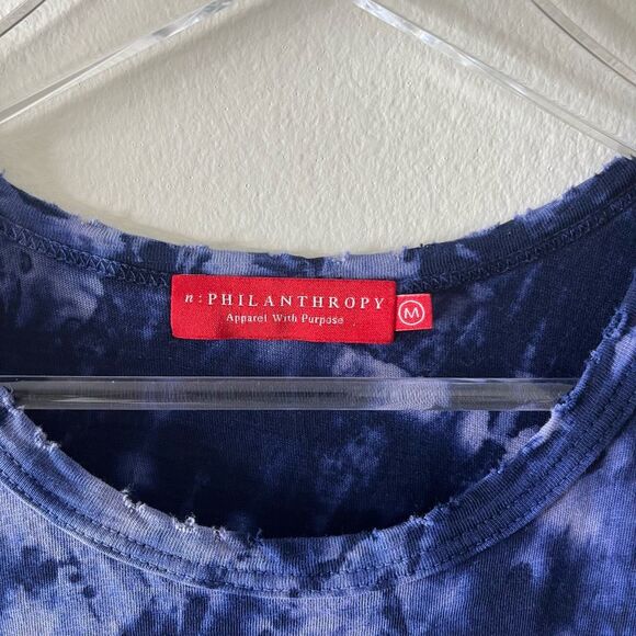 Anthropologie N:PHILANTHROPY LORI TIE DYE DRESS BLUE Medium - Picture 6 of 13